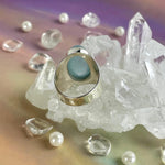Blue Beryl Crystal Ring