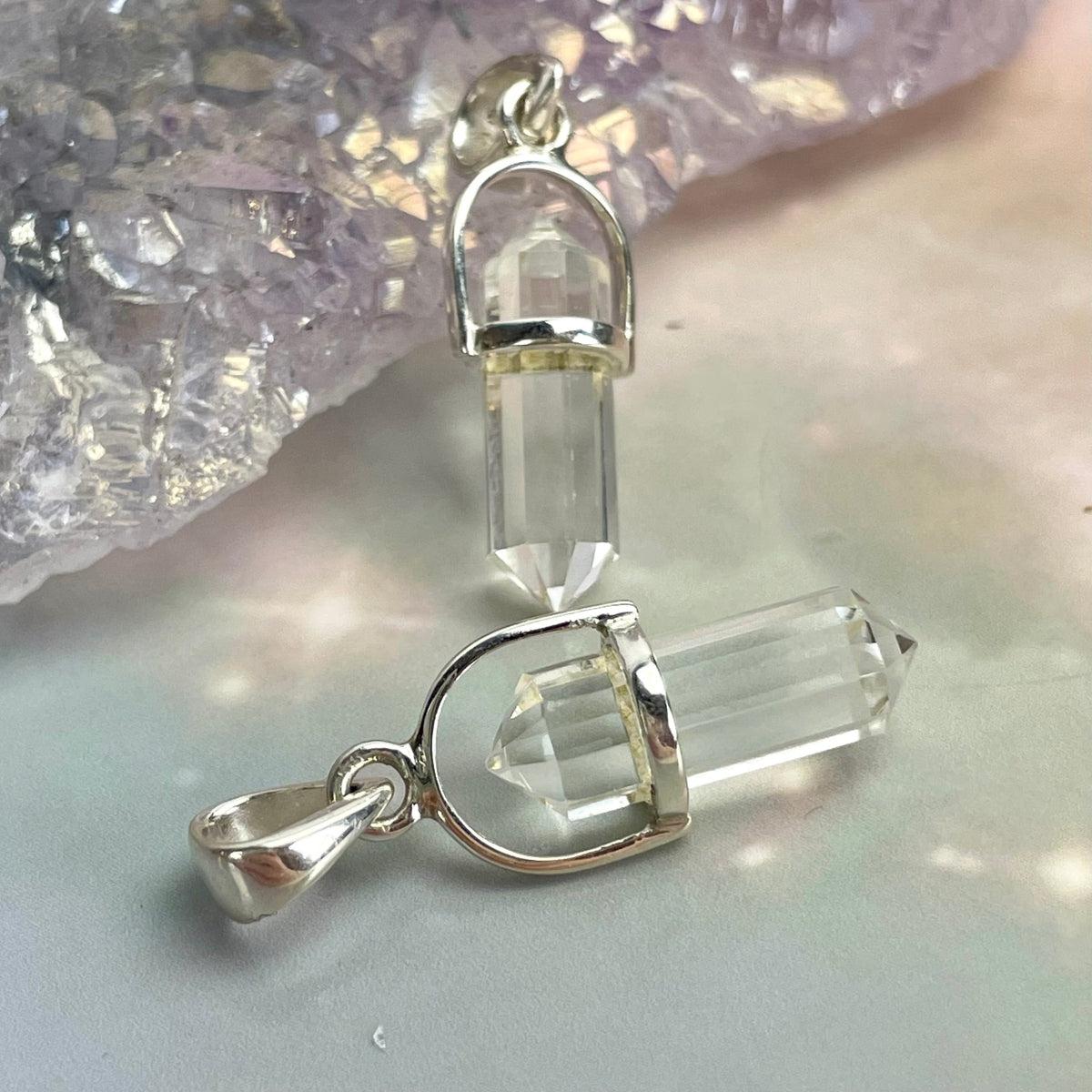 Crystal Silver Pendant