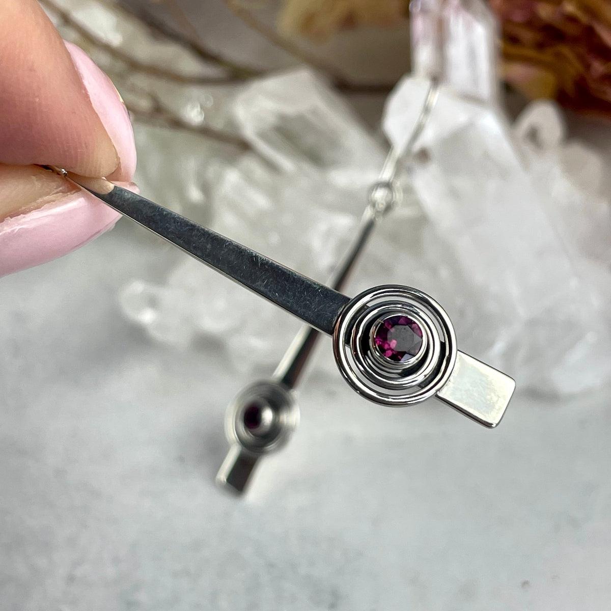 Pink Tourmaline Modern Style Earrings