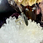 Pinky Orange Labradorite Ring