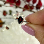 Garnet Organic Shape Ring
