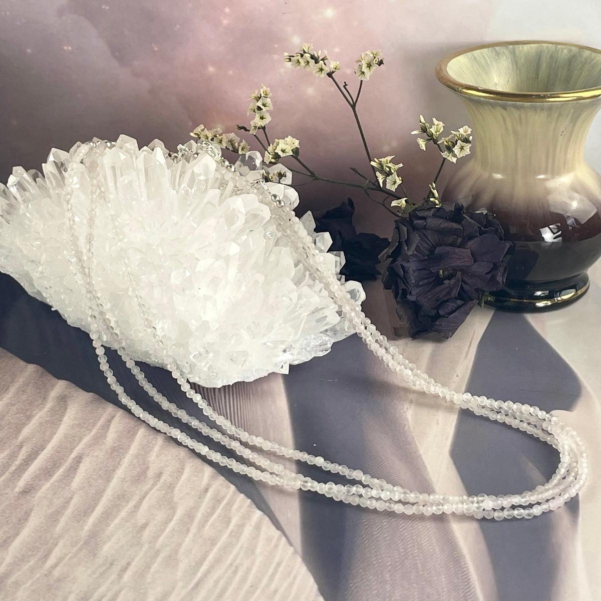 Rose Quartz Beaded Necklace