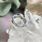 Sterling Silver Prehnite Ring