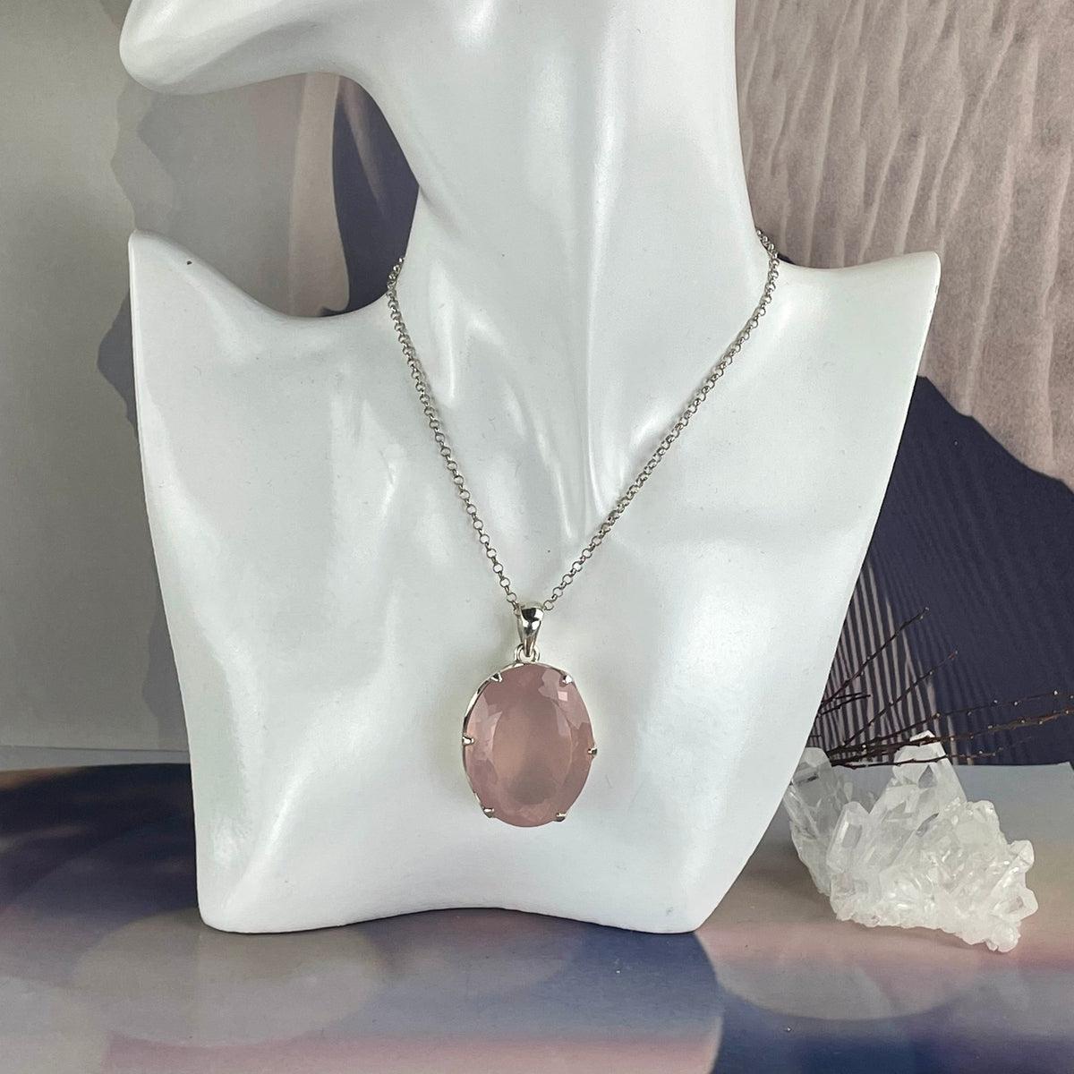 Rose Quartz Feature Pendant