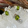 Green Crystal Ornate Band Ring