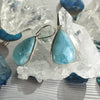 Aqua Coloured Stone Earrings