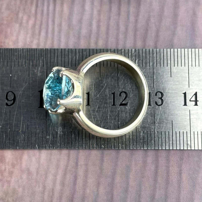 Blue Stone Silver Ring