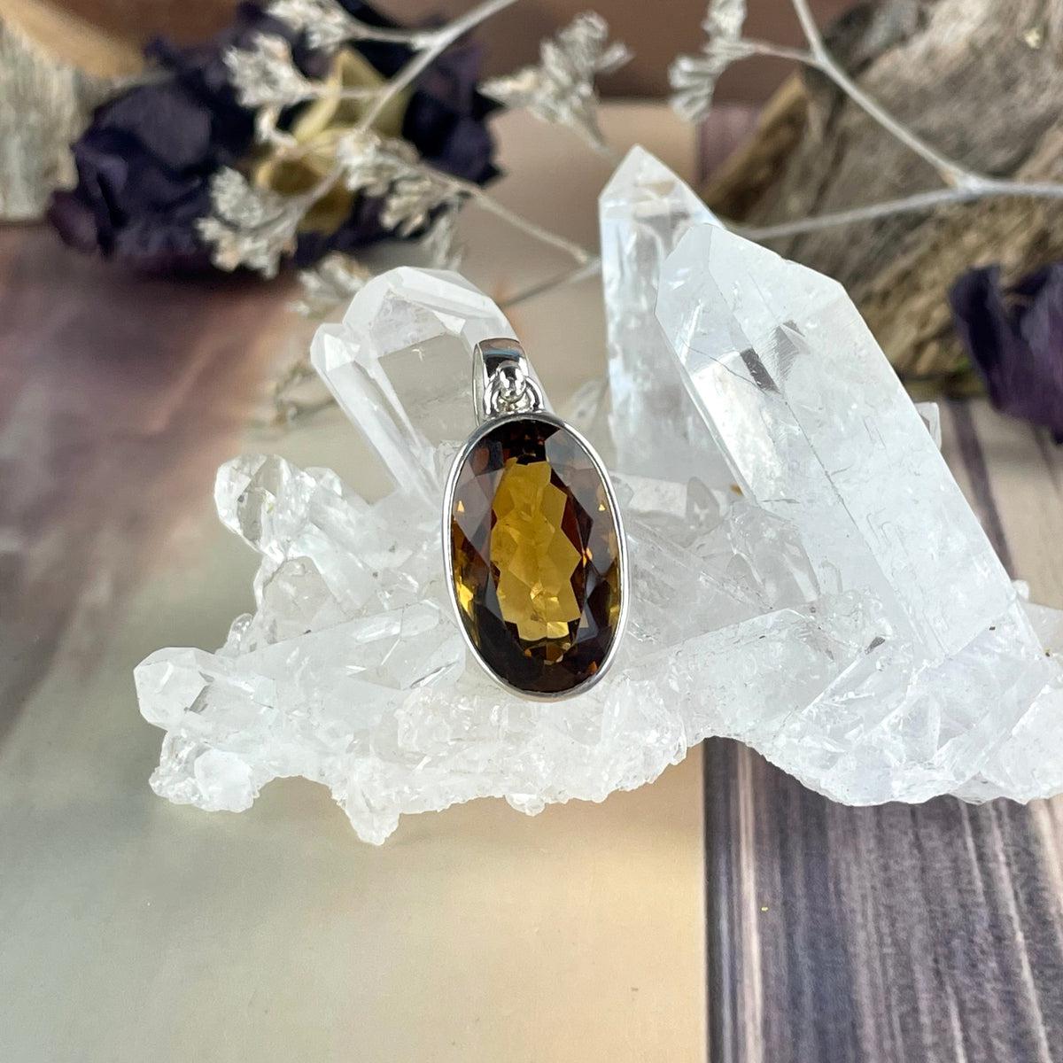Oval Cut Citrine Pendant