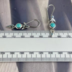 Turquoise Crescent Moon Earrings