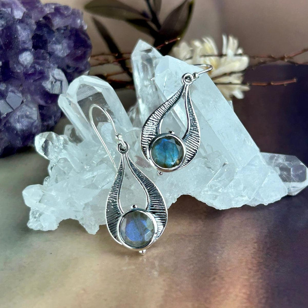 Labradorite Sterling Silver Earrings
