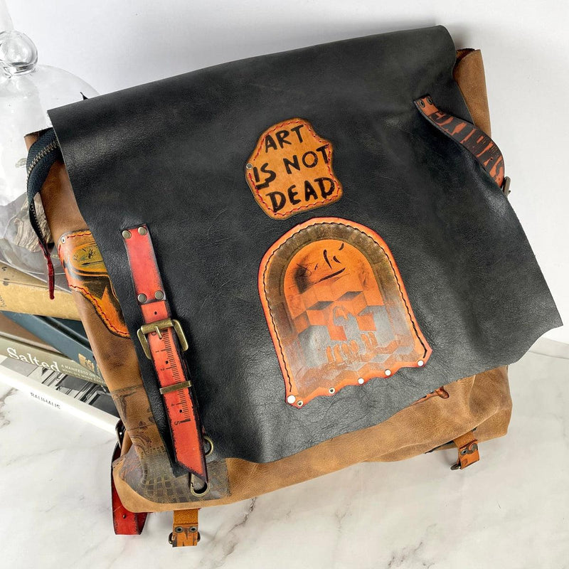 Men's Leather Handmade Backpack