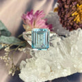 Pale Blue Crystal Ring