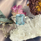 Pale Blue Crystal Ring