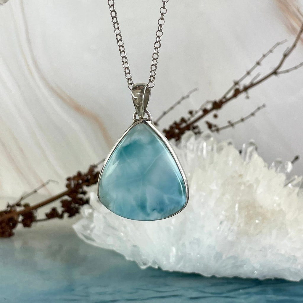 Silver Blue Stone Pendant