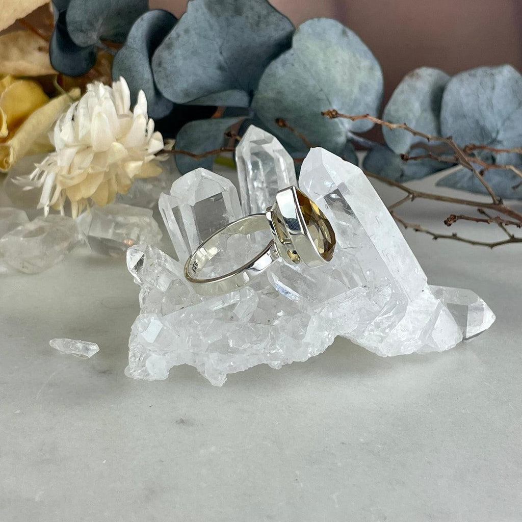 Citrine Pear Cut Ring