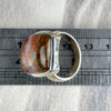 Rectangle Agate Silver Ring