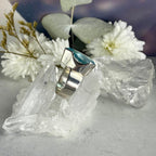 Blue Crystal Silver Ring