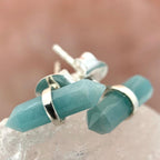 Amazonite Double Point Earrings