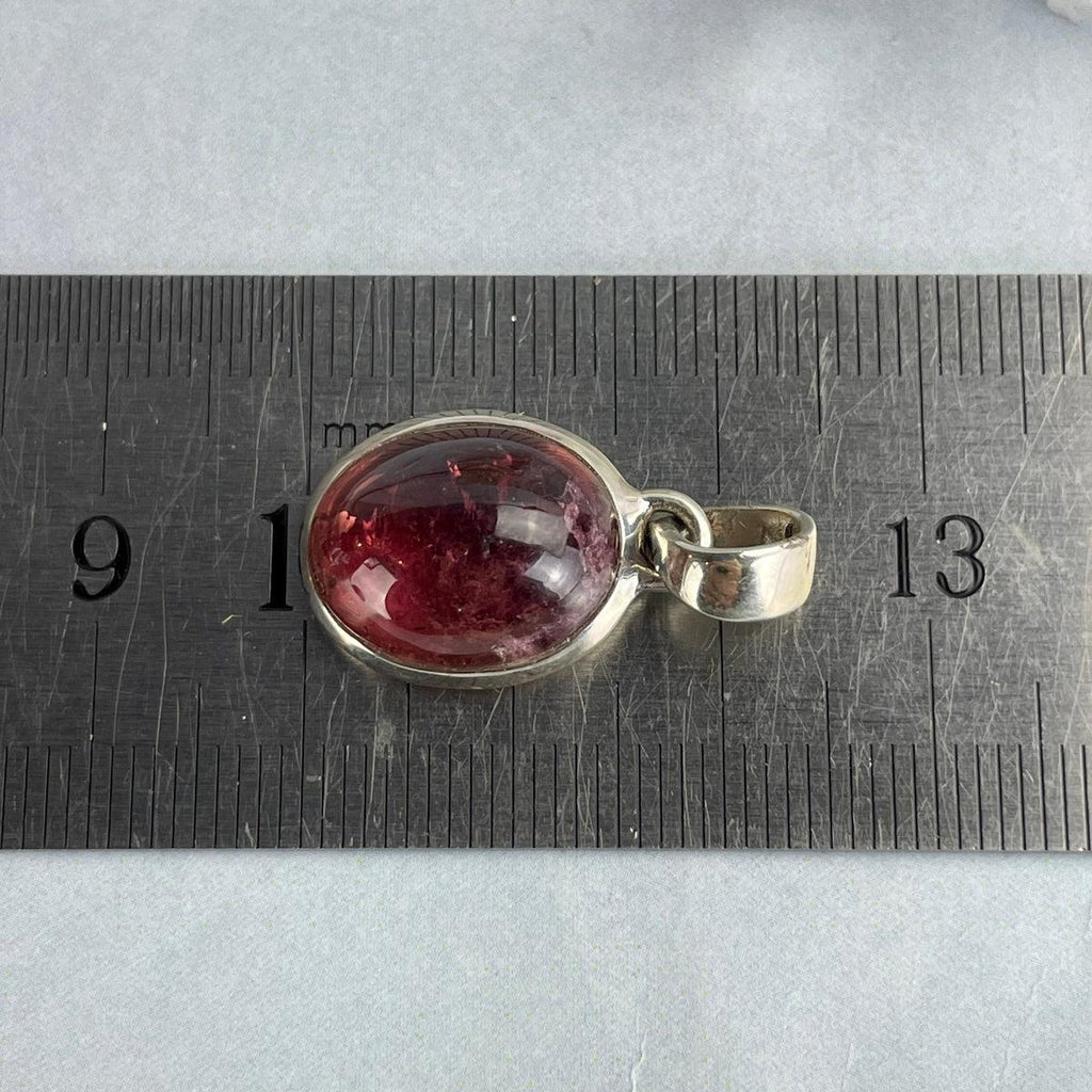 Pink Stone Sterling Silver Necklace