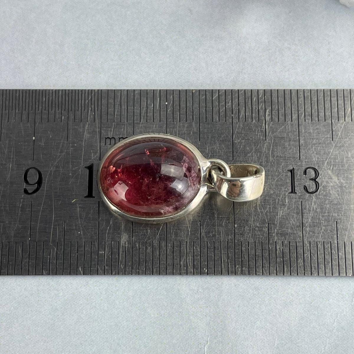Pink Stone Sterling Silver Necklace