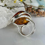 Amber With Inclusions Silver Jewellery