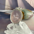 Rose Quartz Sterling Silver Pendant