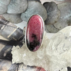 Classic Shaped Rhodonite Ring