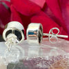 Black Tourmaline Raw Stud Earrings