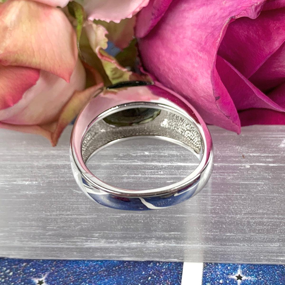 Oval Moldavite Women's  Ring