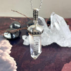 Clear Quartz Sterling Silver Pendant