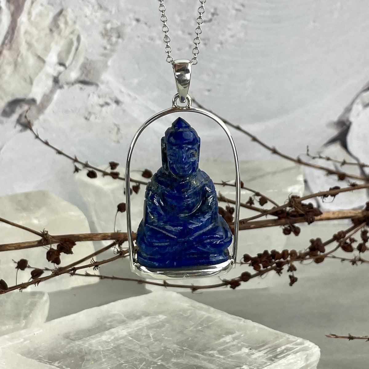 Lapis Lazuli Buddha Carving