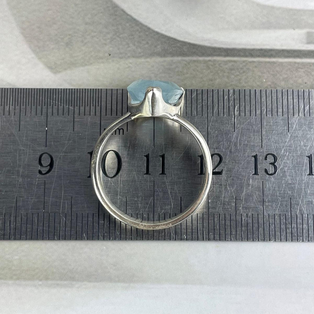 Teardrop Cut Aquamarine Ring