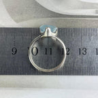 Teardrop Cut Aquamarine Ring