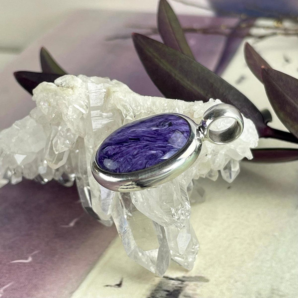 Sterling Silver Charoite Pendant