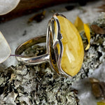 Ornate Baltic Amber Ring