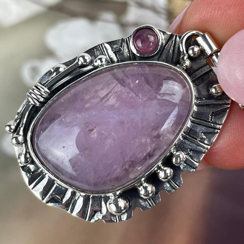 Kunzite Ornate Pendant