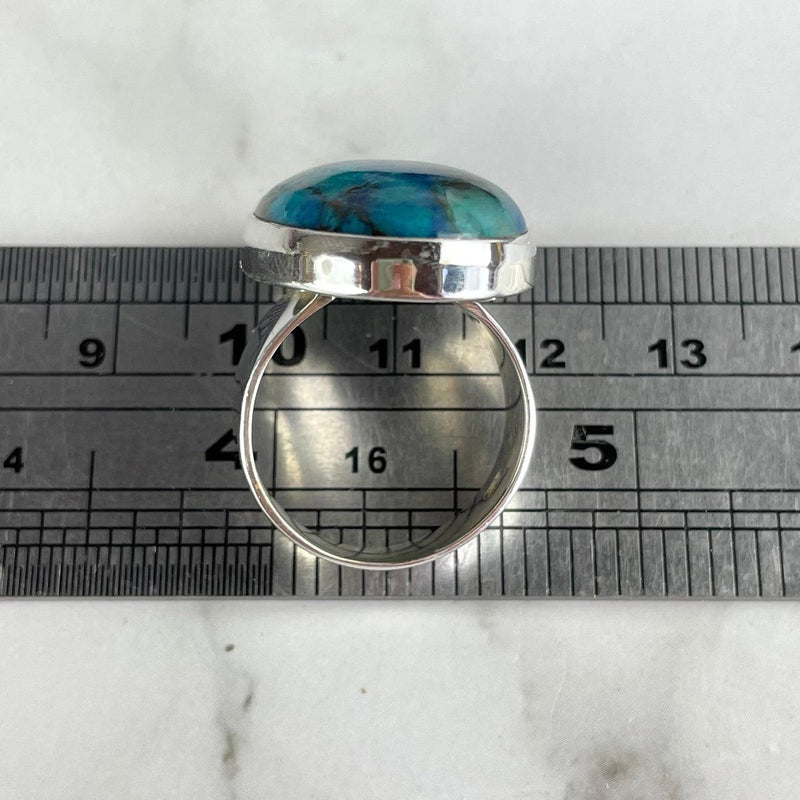 Oval Shaped Shattuckite Ring