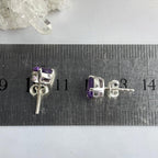 Classic Amethyst Stud Earrings