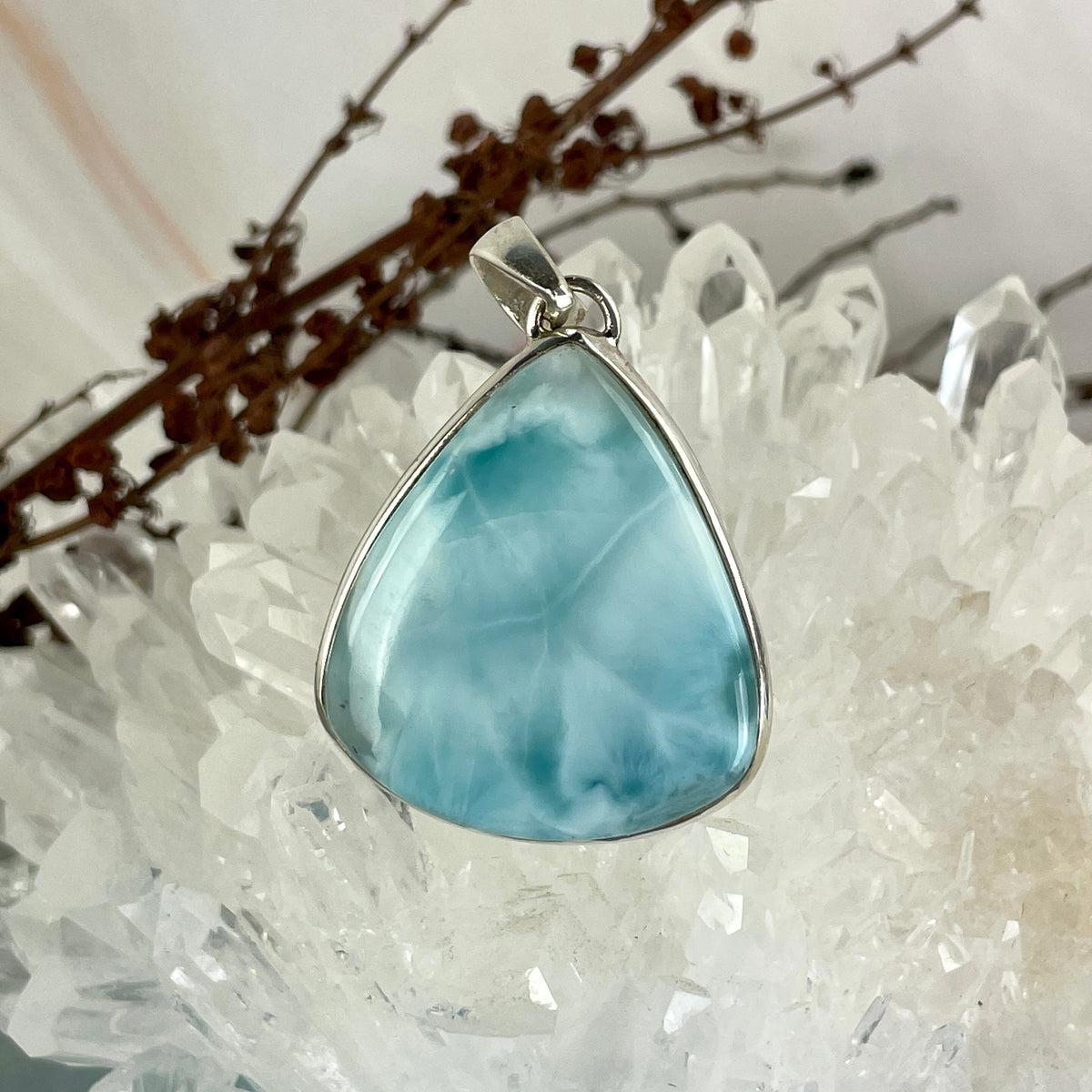 Large Larimar Pendant