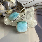 Larimar Square Earrings