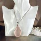 Pale Pink Rose Quartz Pendant