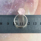 Double Point Rose Quartz Ring