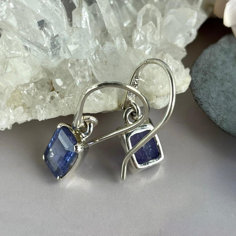 Rectangle Small Crystal Earrings