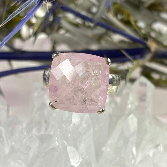 Morganite Square Ring