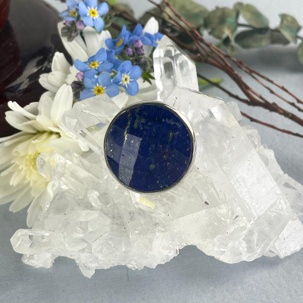 Vibrant Blue Crystal Ring