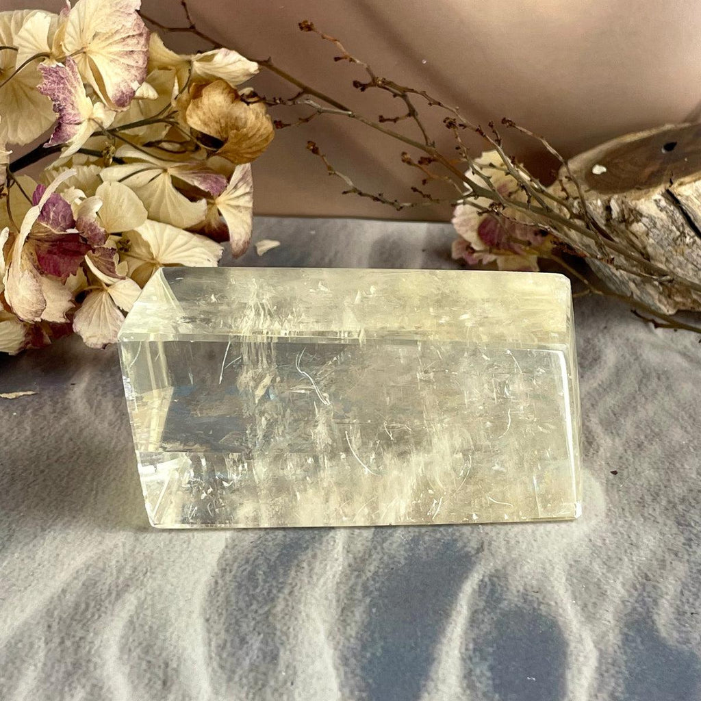 Golden Calcite Block