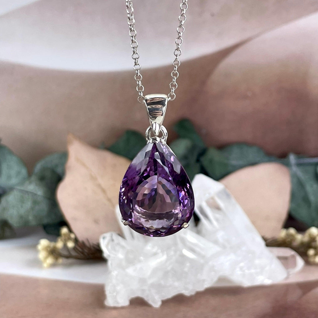 Pear Cut Amethyst Pendant