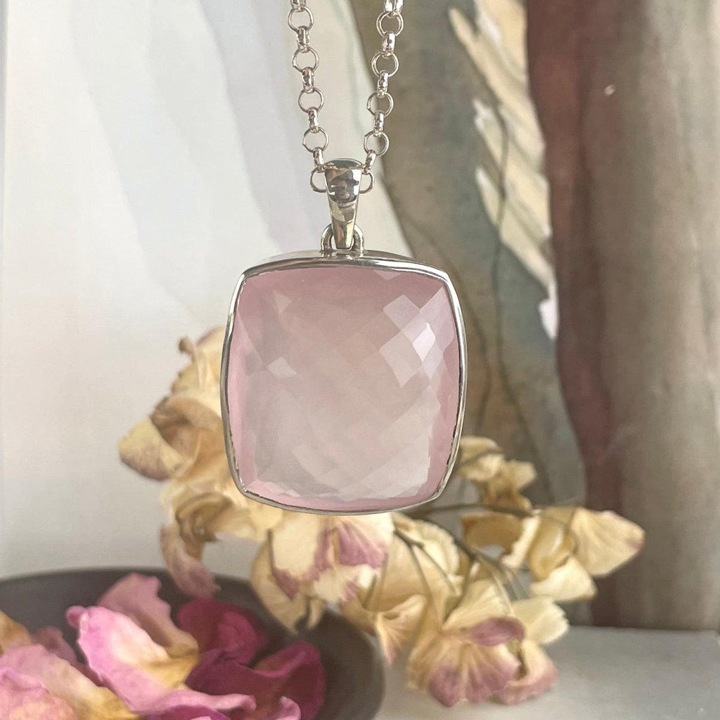 Rose Quartz Feature Pendant