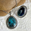 Chrysocolla Ring Pendant Pair