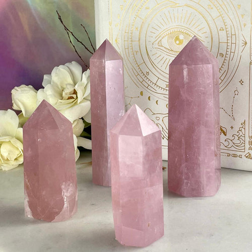 Rose Quartz Crystal Point